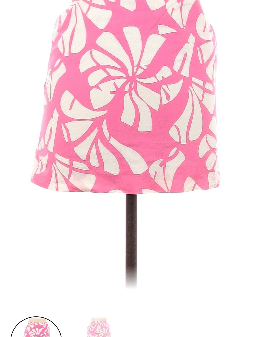 Vineyard Vines Pink and White Floral Mini Skirt